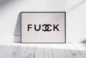 Bold Statement – Fashion plakat i sort/hvid med provokerende og minimalistisk design