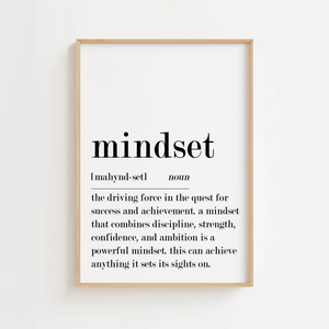 The Driving force - Mindset Plakat