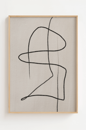 Life Is Not A Straight Line Plakat