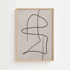 Life Is Not A Straight Line Plakat