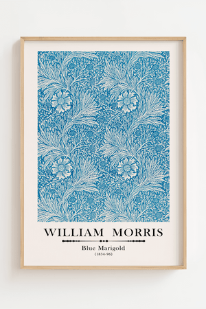 William Morris - Blue Marigold Plakat