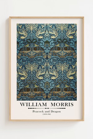 William Morris - Peacock and Dragon Plakat