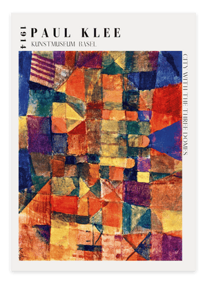 City With Three Domes Paul Klee Plakat