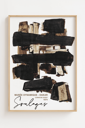 Soulages Sunrise Plakat