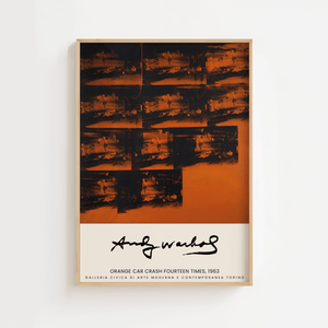 Orange Car Crash - Andy Warhol Plakat