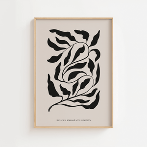 Nature Is Pleased With Simplicity Plakat