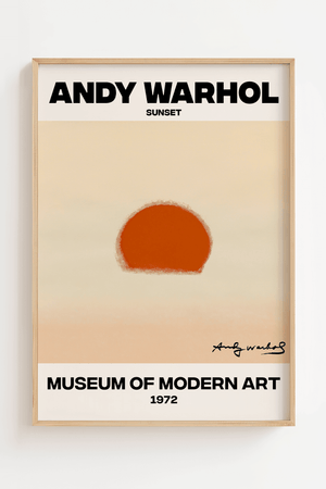 Orange Sunset - Andy Warhol Plakat
