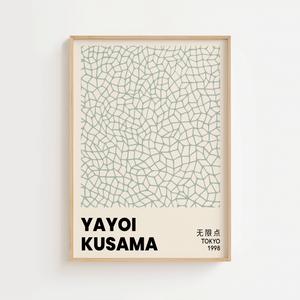 Yayoi Kusama Tokyo Green Plakat | Farverig Moderne Kunst
