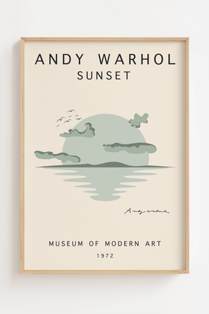 Green Sunset – Andy Warhol Plakat | Ikonisk Pop Art Kunst

