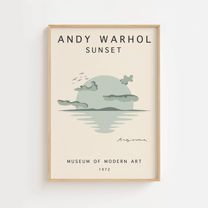 Green Sunset – Andy Warhol Plakat | Ikonisk Pop Art Kunst

