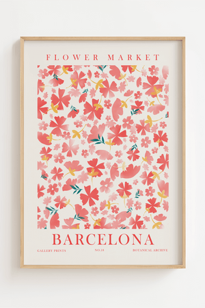 Flower Market Barcelona No.18 Plakat