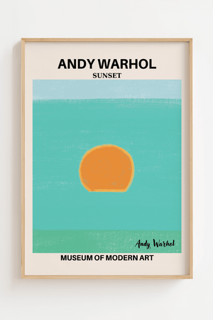 Yellow Sunset - Andy Warhol Plakat
