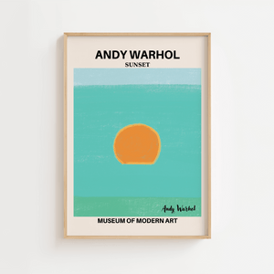 Yellow Sunset - Andy Warhol Plakat