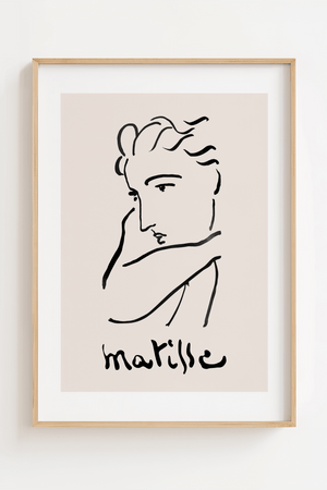 Beige Madame – Matisse Plakat

