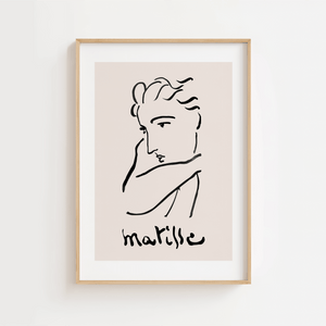 Beige Madame – Matisse Plakat

