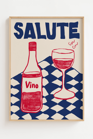Salute Vino Plakat