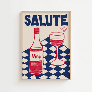 Salute Vino Plakat