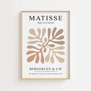 De Beige Cie – Matisse Plakat | Abstrakt Kunst i Neutrale Toner

