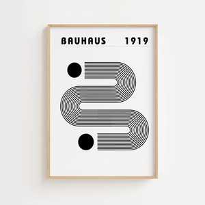 Bauhaus 1919 One way Plakat