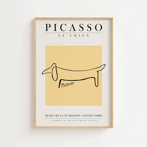 Picasso Le Chien Plakat