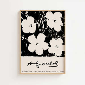 Flowers & Ink - Andy Warhol Plakat