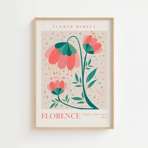 Flower Market Florence No.4 Plakat