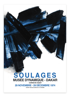 Abstrakt Plakat | "Soulages Midnight" Poster - Køb plakater 