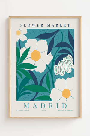 Flower Market Madrid No.10 Plakat