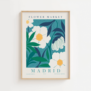 Flower Market Madrid No.10 Plakat