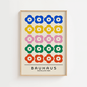 Bauhaus Flower Austellung Plakat