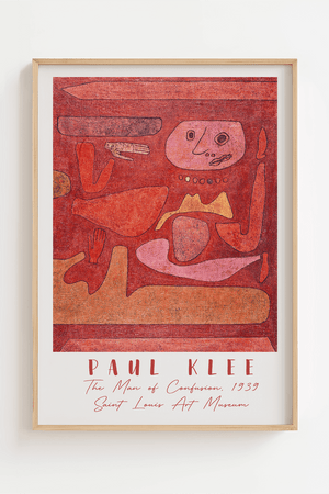 The Man of Confusion Paul Klee Plakat