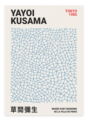 Blue Stration Yayoi Kusama Plakat