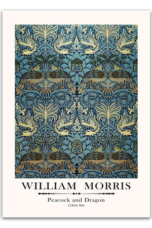 William Morris - Peacock and Dragon Plakat