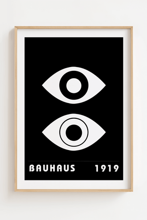 Bauhaus 1919 White Eye Plakat