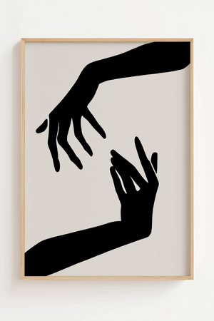 Touching Hands Plakat