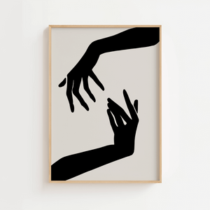 Touching Hands Plakat