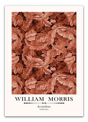 William Morris - Acanthus Rød Plakat