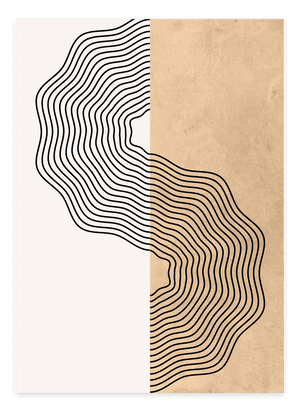 Abstract Line Part Plakat | Moderne & Minimalistisk Kunst