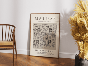 Faces - Matisse Plakat | Ikonisk & Moderne Kunst