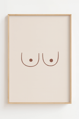 Body Line art Bryster Plakat 