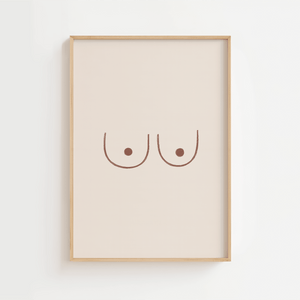 Body Line art Bryster Plakat 