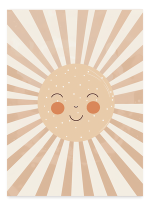 Smiling Sun - Børneplakat | Solrig & Hyggelig Vægkunst