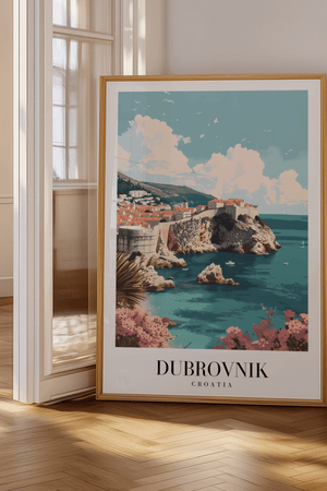 Dubrovnik Kroatien – Byplakat