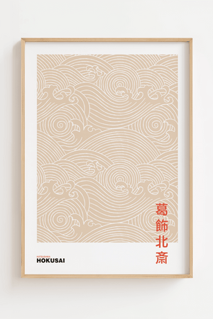 Waves of Hokusai Poster 