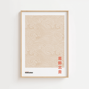 Waves of Hokusai Poster 