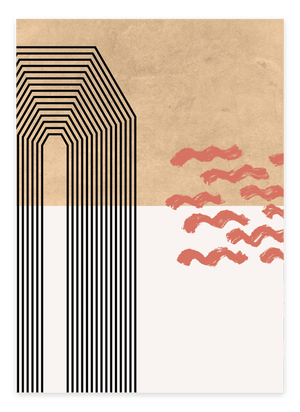 Abstract Mid Plakat | Moderne & Minimalistisk Kunst