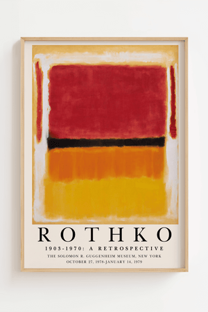 Rothko Retrospective Plakat