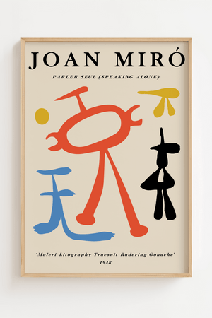 Joan Miro Speaking Alone Plakat