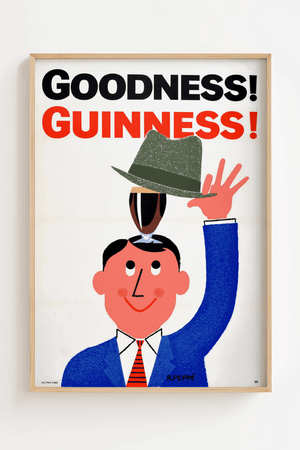 Guinness plakat – Goodness Guinness! | Retro reklameplakat