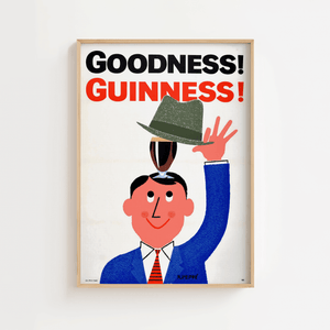 Guinness plakat – Goodness Guinness! | Retro reklameplakat